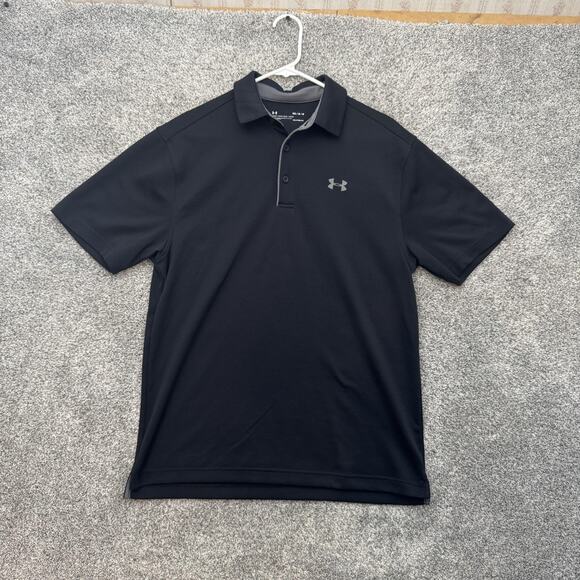 Under Armour Polo Shirt Mens Medium HeatGear Golf Loose Fit Athletic 1290140 - Picture 1 of 7
